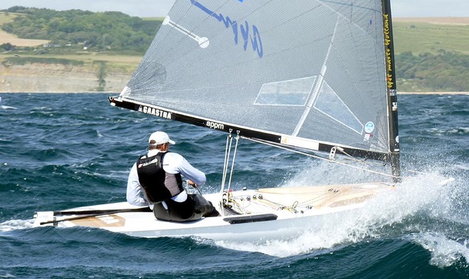 WPIR day 2 Pieter-Jan Postma - London 2012 Olympic Sailing Competition &copy; Robert Deaves/Finn Class http://www.finnclass.org